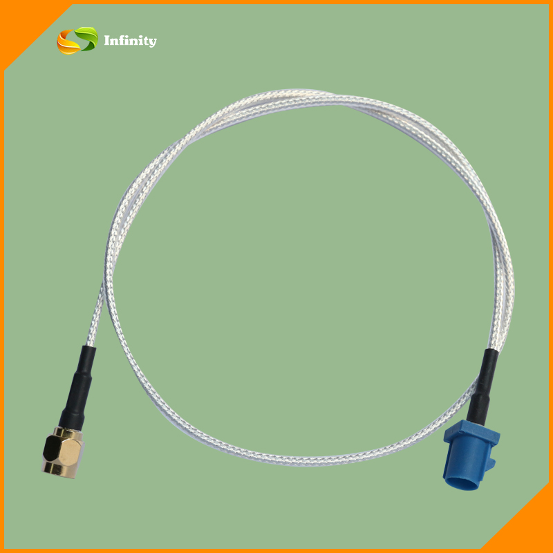 Infinity-RF-07 FAKRA C Male to SMA Male, RG316 coaxial RF Cable Assembly